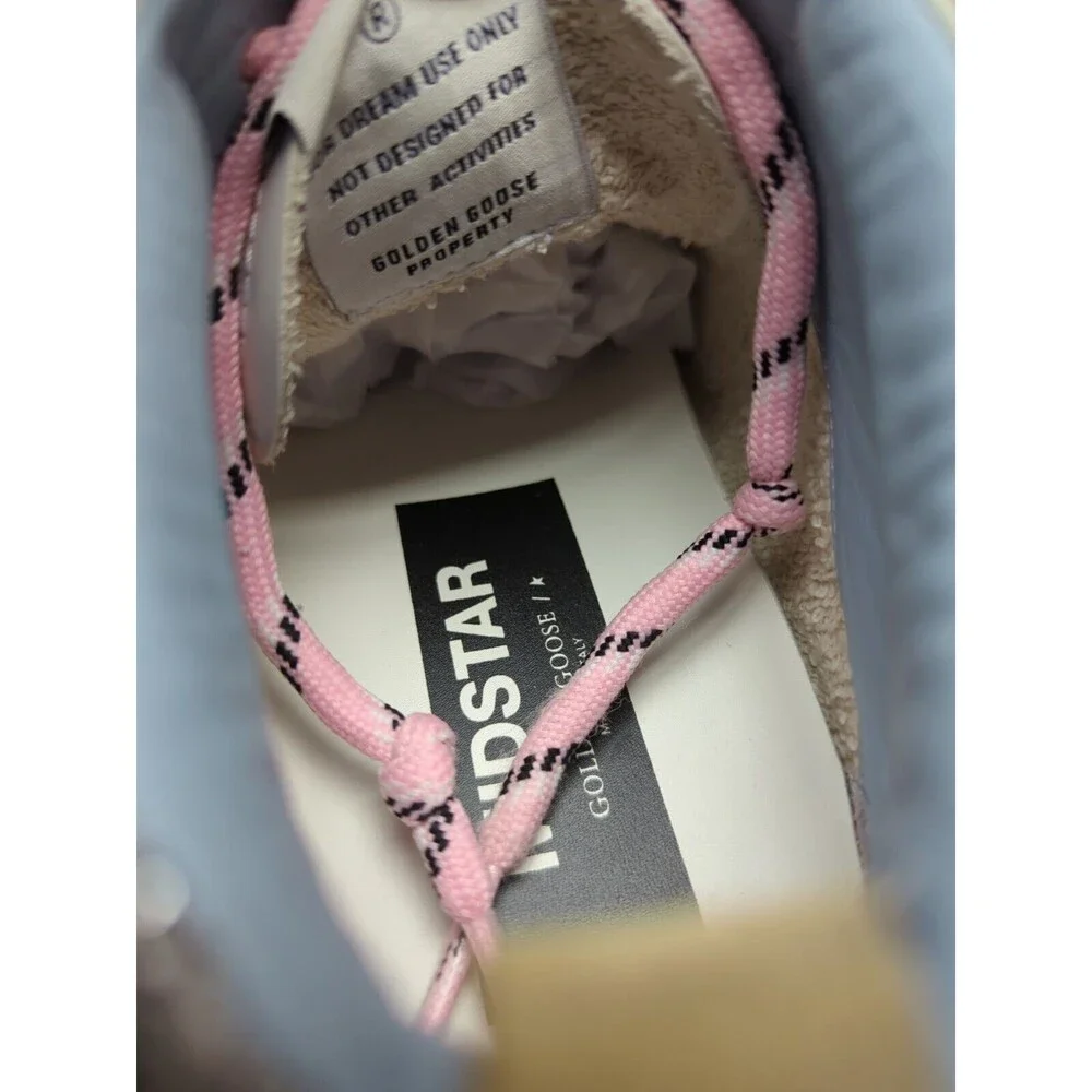 Golden Goose Mid Star Brogue Womens 42 Beige White